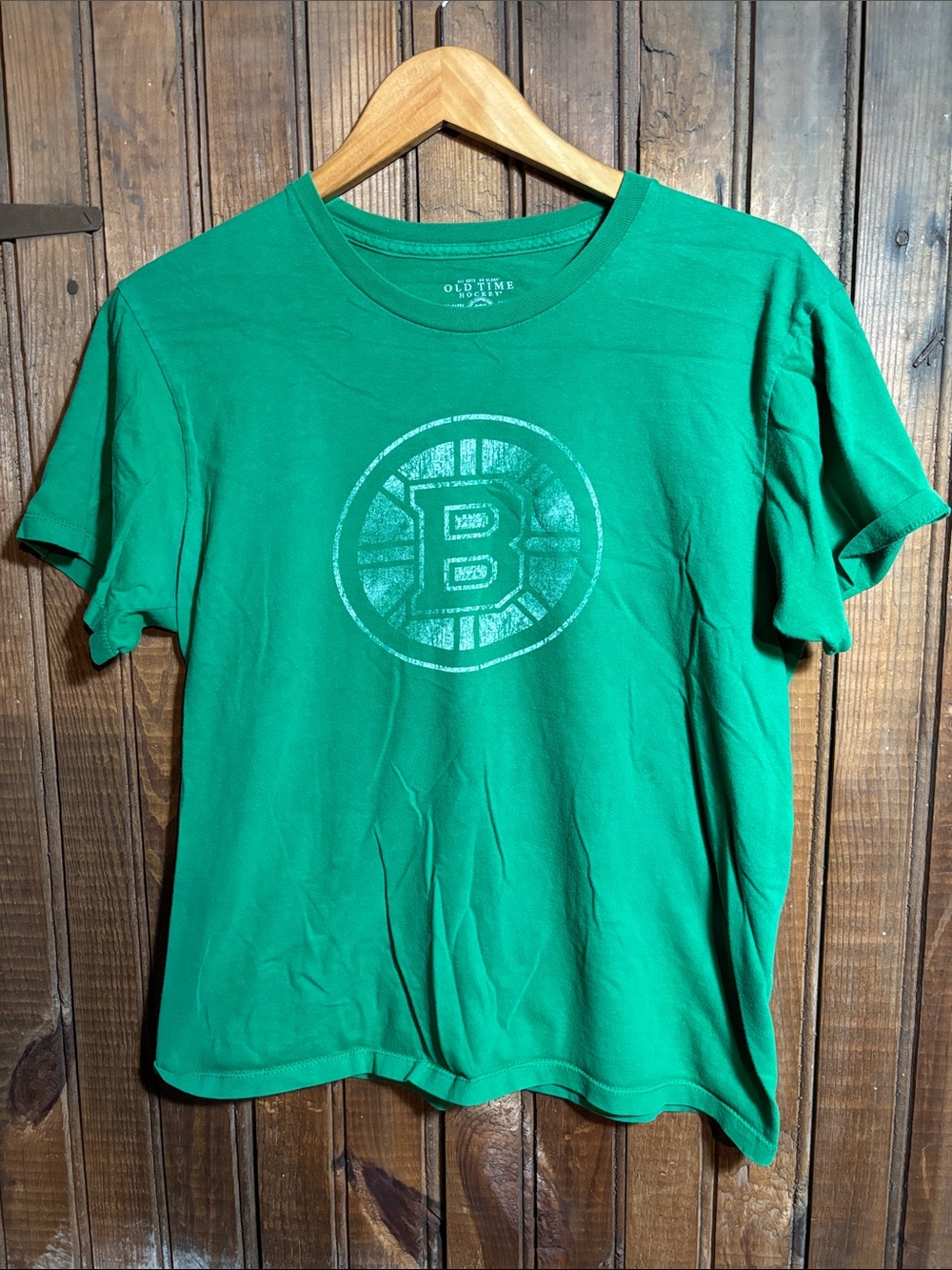 Green Boston Bruins Graphic Crewneck T-Shirt